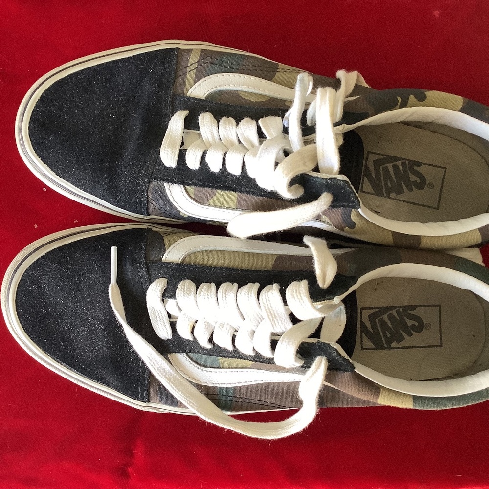 VANS camo skate shoes
